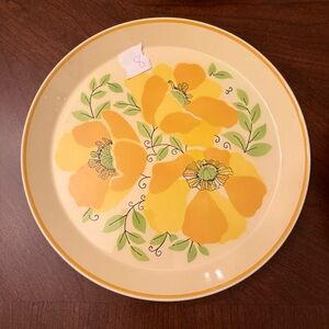 Mikasa Colormates Hilo C4302 10 7/8” Dinner Plate Stoneware Yellow Floral - #8